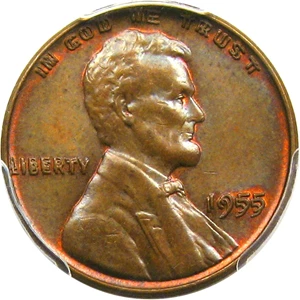 image for: 1955/1955 1c PCGS MS65 BN (Doubled Die)