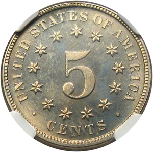 image for: 1879 5c NGC Proof 67