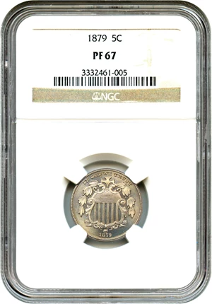 image for: 1879 5c NGC Proof 67