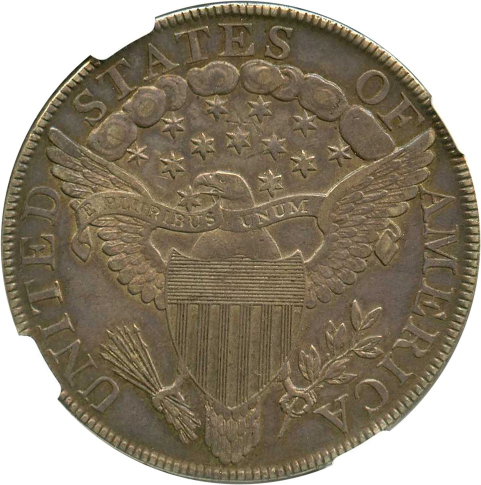 image for: 1799 $1 NGC XF45 (8x5 Stars, BB-159, B-23)