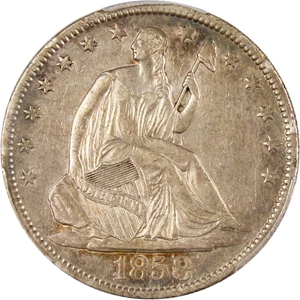 image for: 1858-O 50c PCGS Genuine XF Details (Cleaning)
