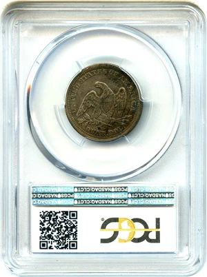 image for: 1855-S 25c PCGS VF35 (Arrows)