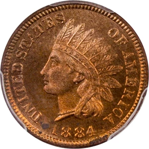 image for: 1884 1c PCGS Proof 64 RB