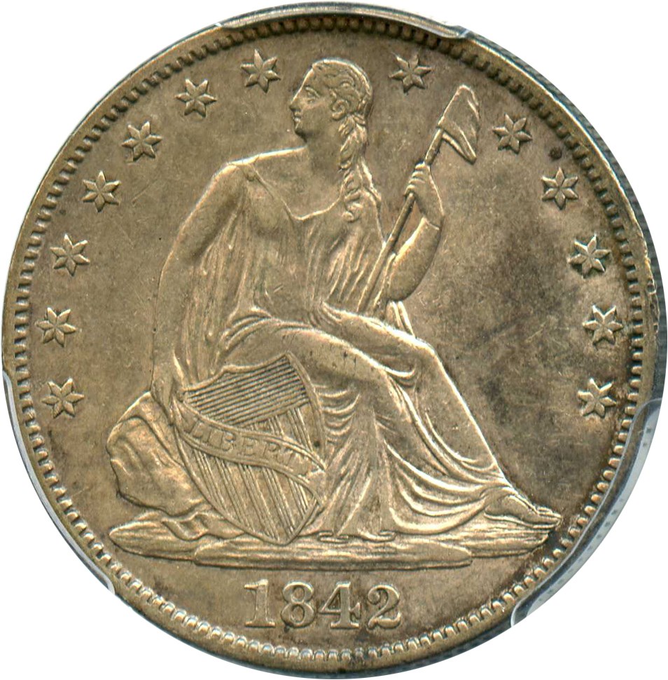 image for: 1842-O 50c PCGS XF45 (Medium Date, Reverse of 1842)