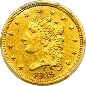 image for: 1839-C $2 1/2 PCGS AU55