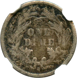 image for: 1870-S 10c NGC VF35