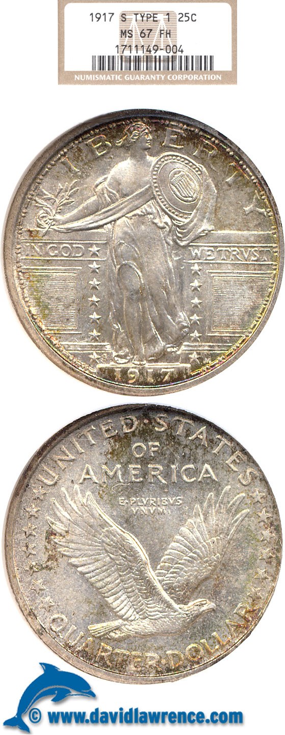 1917 S Type 1 Standing Liberty Quarter Pricing Guide | Greysheet