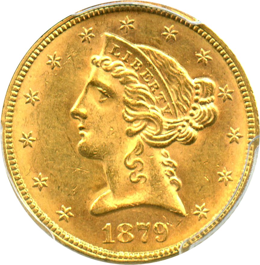 image for: 1879 $5 PCGS/CAC MS62