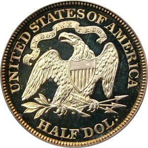 image for: 1890 50c PCGS/CAC Proof 64 CAM