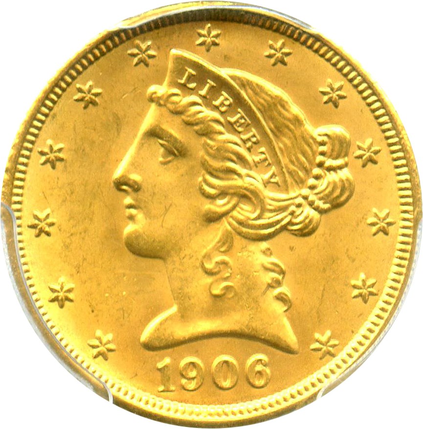 image for: 1906-D $5 PCGS MS65 - No Reserve!