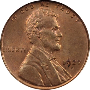 image for: 1927-D 1c NGC/CAC MS65 RB
