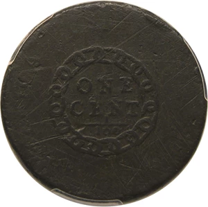 image for: 1793 Chain 1c PCGS Genuine AG Details (Damage, AMERICA)