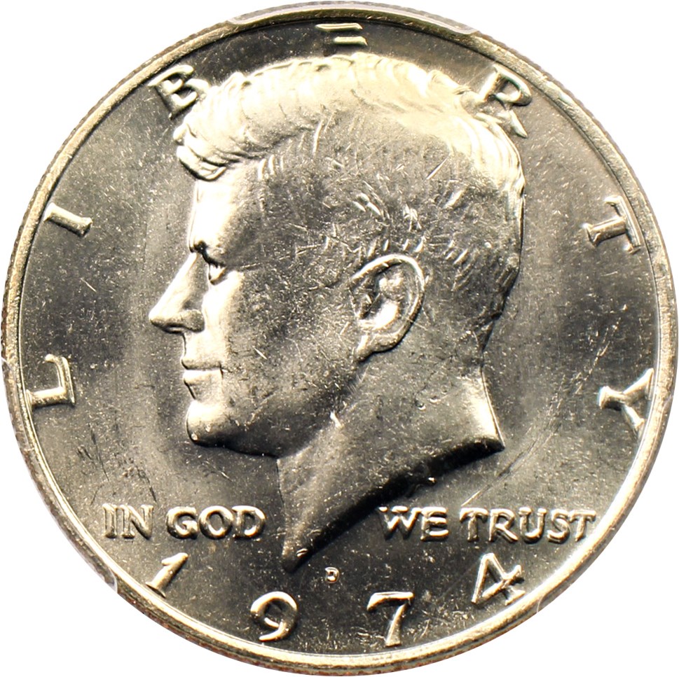 image for: 1974-D 50c PCGS MS64 (Doubled Die Obverse, FS-101)