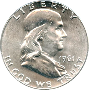 image for: 1961 50c PCGS MS65 FBL