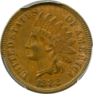 image for: 1882 1c PCGS AU58 BN