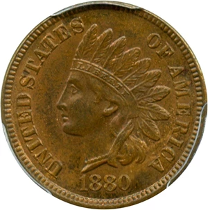 image for: 1880 1c PCGS MS64 BN