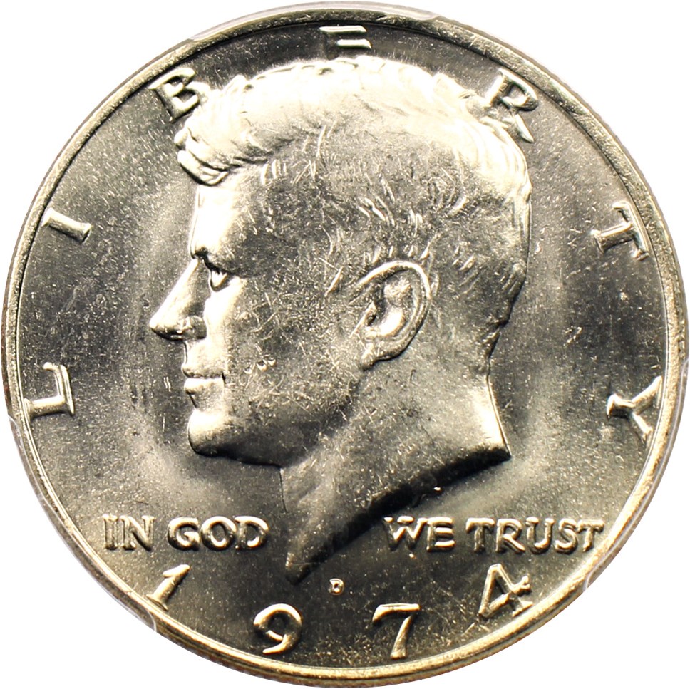 image for: 1974-D 50c PCGS MS64 (Doubled Die Obverse, FS-101)