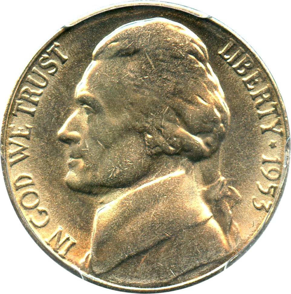 image for: 1953-S 5c PCGS MS65 - No Reserve!