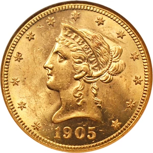 image for: 1905-S $10 NGC MS61