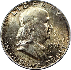 image for: 1951 50c PCGS/CAC MS66