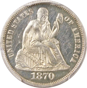image for: 1870 10c PCGS/CAC Proof 62