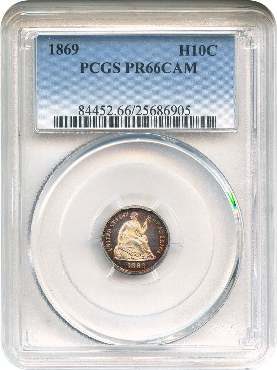 image for: 1869 H10C PCGS Proof 66 CAM