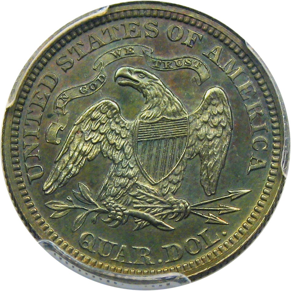 image for: 1865 Pattern 25c PCGS Proof 64 BN (J-426)