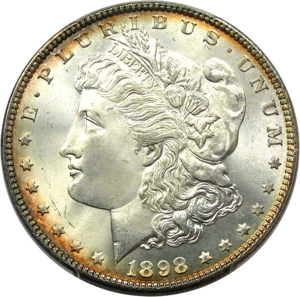 1898 Morgan Silver Dollar Values and Prices - Past Sales