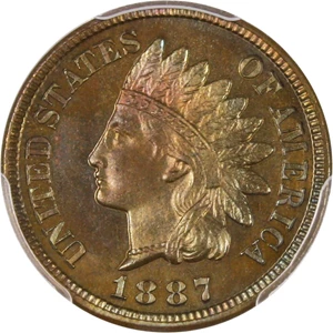 image for: 1887 1c PCGS/CAC Proof 65 BN