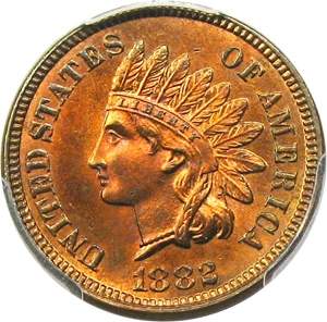 image for: 1882 1c PCGS/CAC MS64 RB