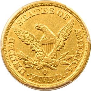 image for: 1851-O $5 PCGS XF45