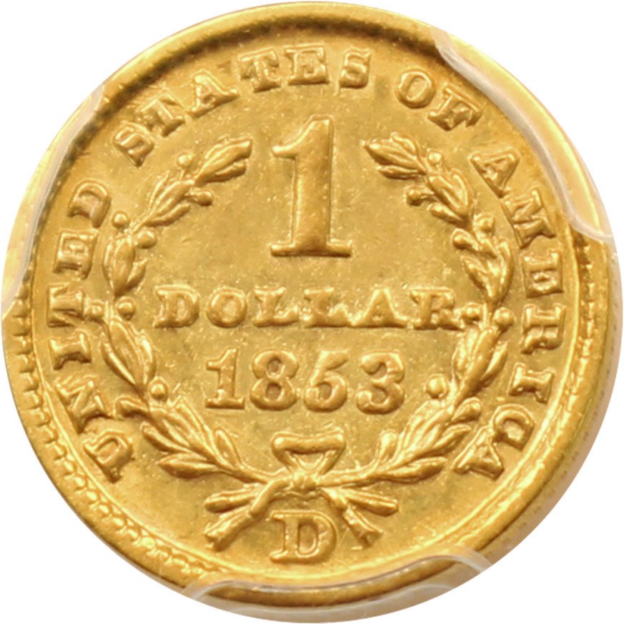 image for: 1853-D G$1 PCGS AU50
