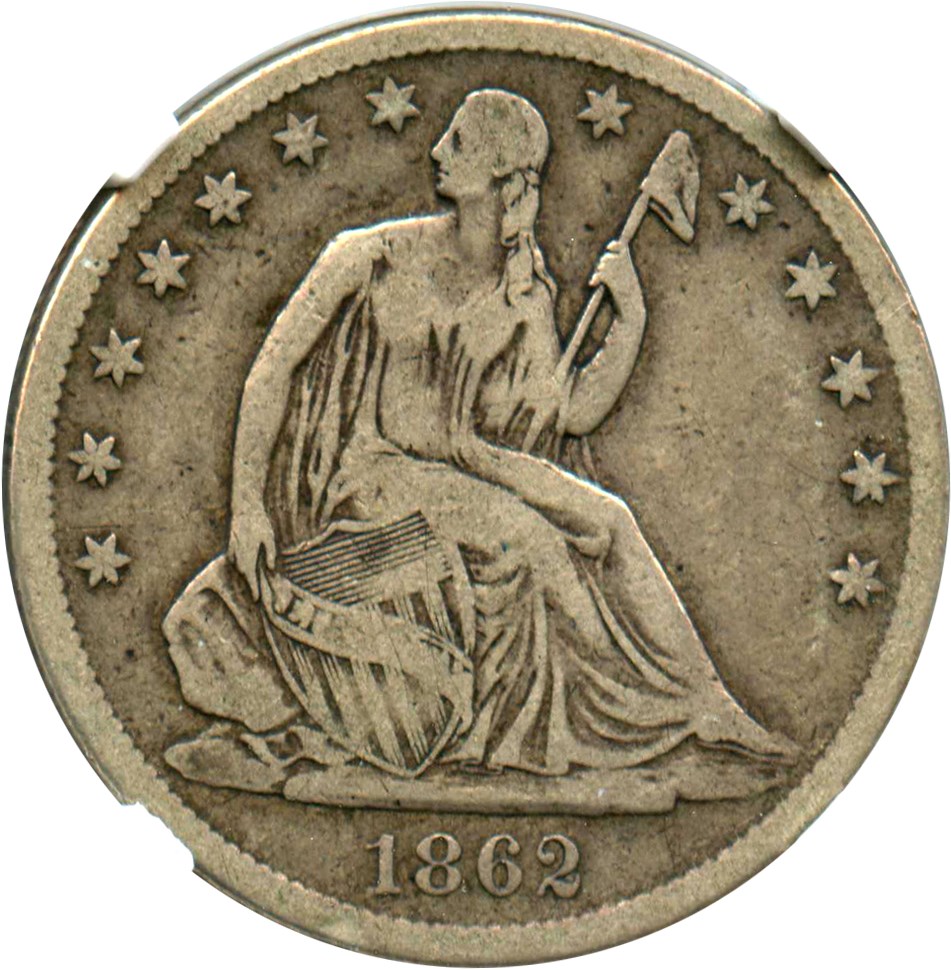 image for: 1862-S 50c NGC F15