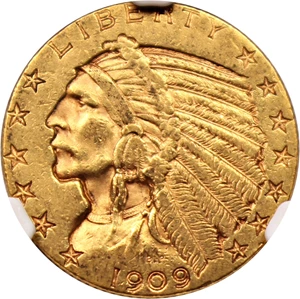 image for: 1909-S $5 NGC AU58