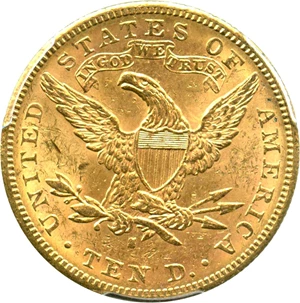 image for: 1882-S $10 PCGS MS62