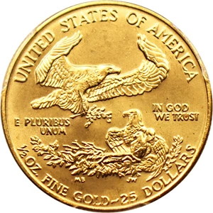image for: 1992 Gold Eagle $25 PCGS MS67