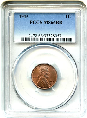 image for: 1915 1c PCGS MS66 RB - No Reserve!