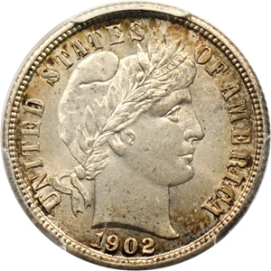 image for: 1902 10c PCGS MS65