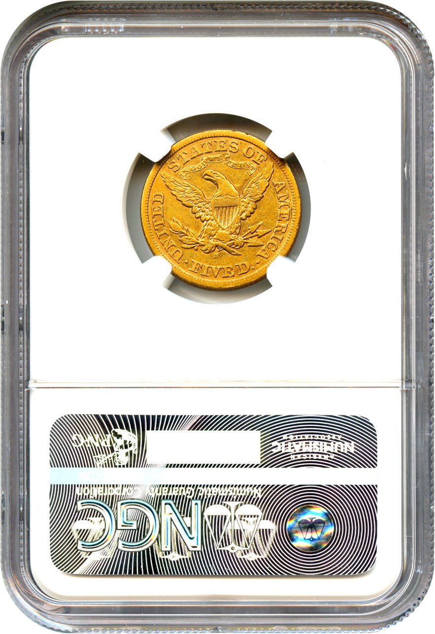 image for: 1870-S $5 NGC XF40 