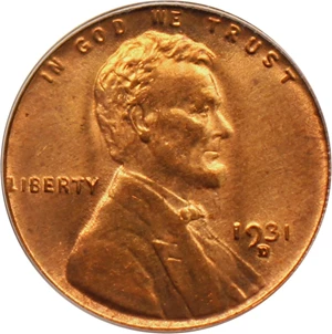 image for: 1931-D 1c PCGS MS65 RD