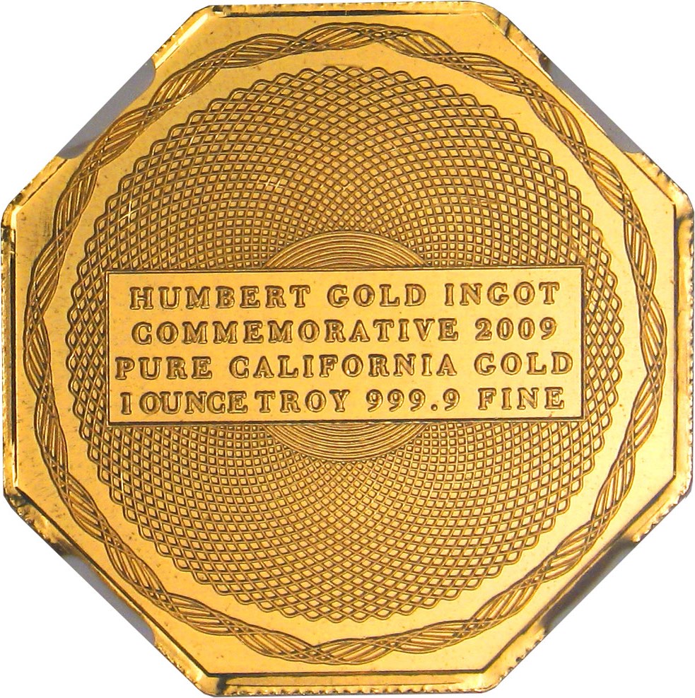 image for: 2009 Humbert Commemorative Cal. Gold $1 NGC Gem Proof UCAM 