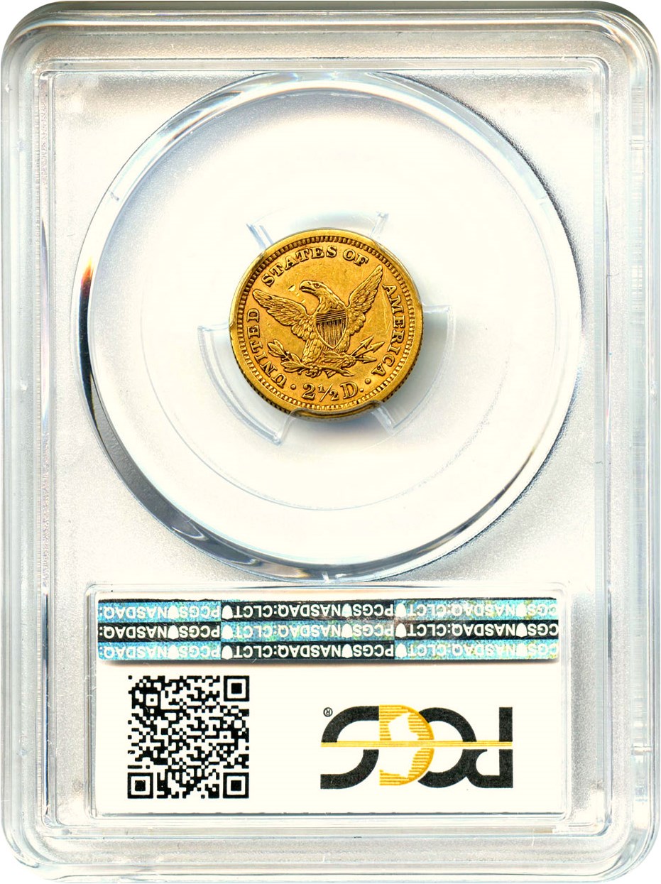 image for: 1862/1 $2 1/2 PCGS AU53