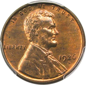 image for: 1926-S 1c PCGS/CAC MS64 RB