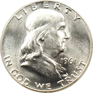 image for: 1961 50c PCGS/CAC MS64+ FBL