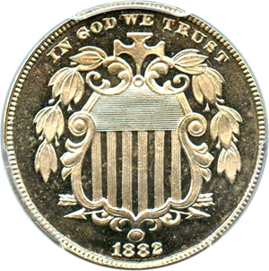 image for: 1882 5c PCGS Proof 66 CAM
