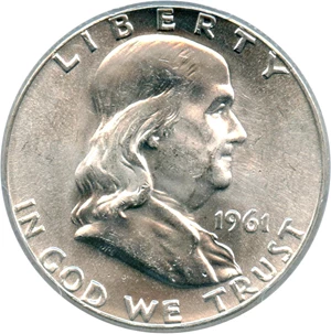 image for: 1961 50c PCGS/CAC MS64+ FBL
