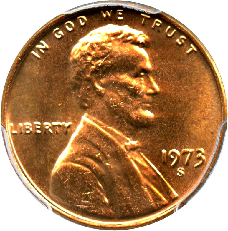 image for: 1973-S 1c PCGS MS66 RD