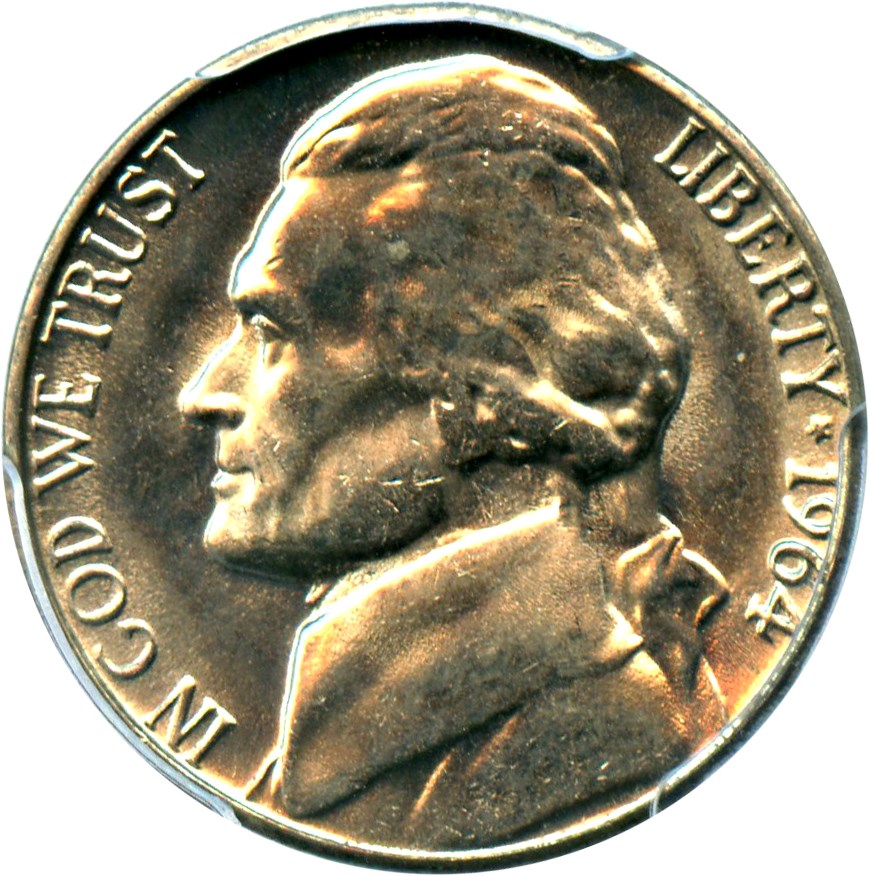 image for: 1964-D 5c PCGS MS66