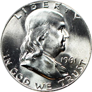 image for: 1961 50c PCGS MS65 FBL