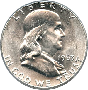 image for: 1963 50c PCGS MS64 FBL